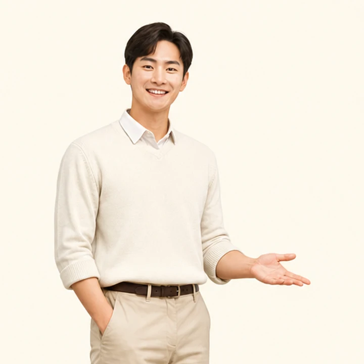 캐스퍼 신차 장기렌트카 상담 신청을 안내하는 담당자